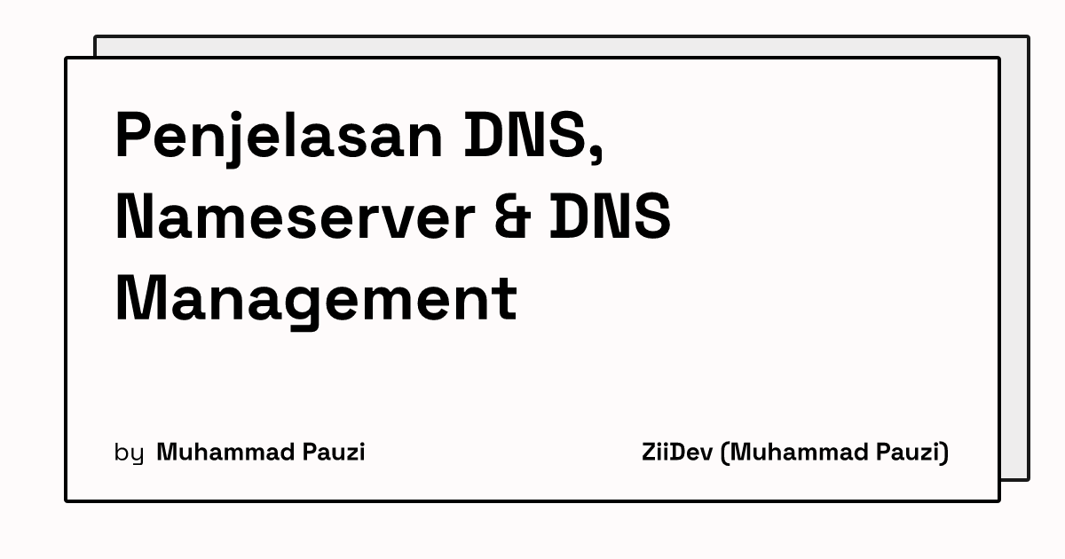Penjelasan DNS, Nameserver & DNS Management's thumbnail