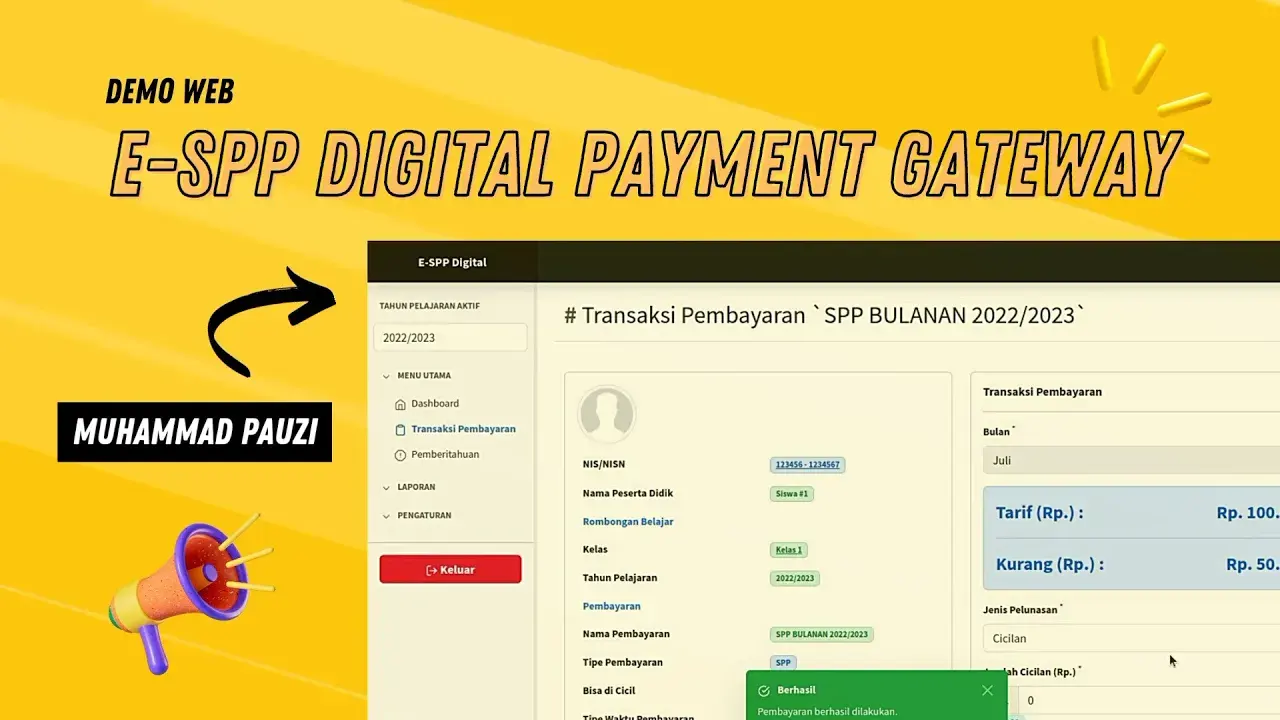 Website Aplikasi Pembayaran SPP Digital Dengan Payment Gateway's thumbnail